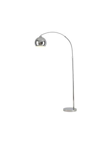 Φωτιστικό δαπέδου αλουμινίου, ασημένιο Υ173xØ105εκ,