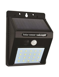 Φωτιστικό τοίχου φωτοβολταϊκό με φωτοκύτταρο 0,55W 6500Κ 9,8x12,6x5εκ.