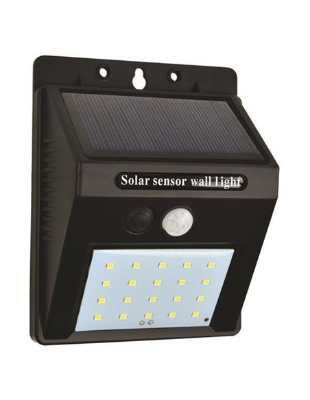 Φωτιστικό τοίχου φωτοβολταϊκό με φωτοκύτταρο 0,55W 6500Κ 9,8x12,6x5εκ.