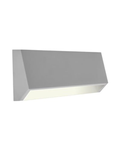 Φωτιστικό επιτοίχιο LED 4W κυρτό  Υ8x22x3,6εκ. Γκρι