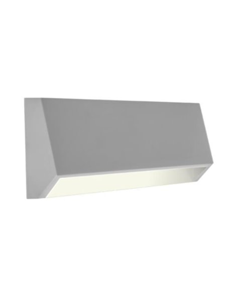 Φωτιστικό επιτοίχιο LED 4W κυρτό  Υ8x22x3,6εκ. Γκρι