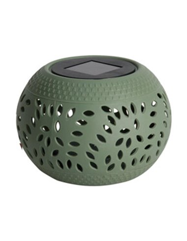 Ηλιακό φανάρι εξωτερικού χώρου PP πράσινο Y10,5x Ø15εκ.