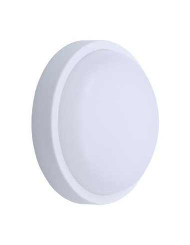 Φωτιστικό τοίχου LED 12W στρογγυλό λευκό 12W Ø17x5εκ. ύψος 3000K