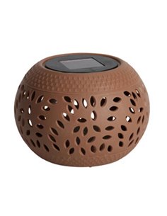 Ηλιακό φανάρι εξωτερικού χώρου PP καφέ Y10,5x Ø15εκ.