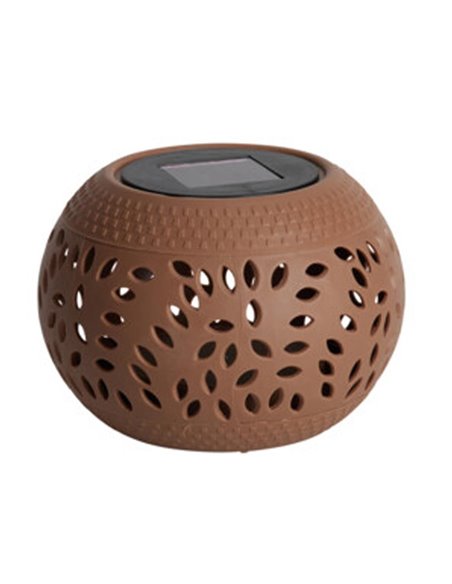 Ηλιακό φανάρι εξωτερικού χώρου PP καφέ Y10,5x Ø15εκ.