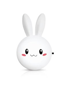 Φωτάκι νυκτός LED 0,5W Κουνελάκι  Y10,5x7x3εκ. με διακόπτη