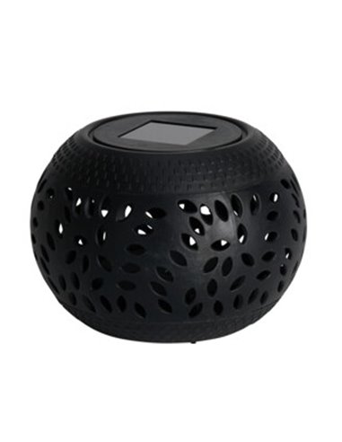 Ηλιακό φανάρι εξωτερικού χώρου PP μαύρο Y10,5x Ø15εκ.