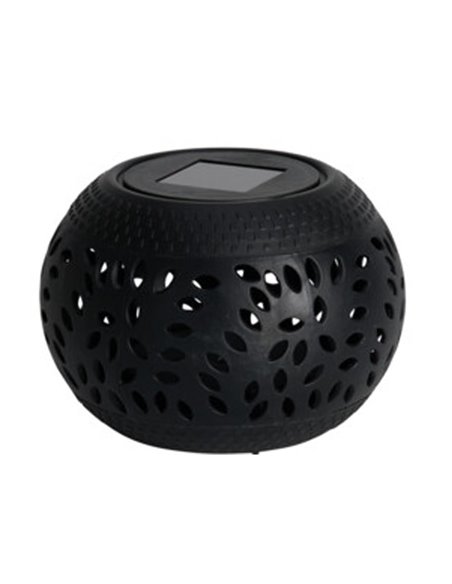 Ηλιακό φανάρι εξωτερικού χώρου PP μαύρο Y10,5x Ø15εκ.