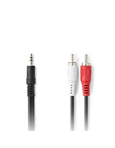 Καλώδιο 2x RCA αρσ. - 3.5mm Stereo αρσ, 1.50m. 2