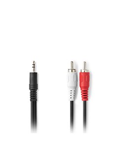 Καλώδιο 2x RCA αρσ. - 3.5mm Stereo αρσ., 15m. 2