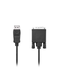 Καλώδιο εικόνας DisplayPort αρσ. - DVI-D 24+1-Pin αρσ., 1.00m σε μαύρο χρώμα. 2