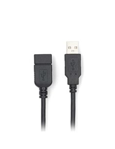 Καλώδιο USB High-Speed Α αρσ. - USB A θηλ., 3.00m. 2