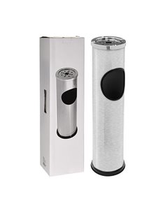 Καλάθι αχρήστων-σταχτοδοχείο ανοξείδωτο Ø14,7xY56,6εκ.