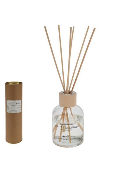 Αρωματικό χώρου  "Eco Luxury" 100ml Ø6,6xY10εκ. White Tea Ginger