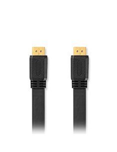 Flat καλώδιο High speed HDMI with Ethernet, HDMI αρσ. - HDMI αρσ., με επίχρυσες επαφές, 10m. 2