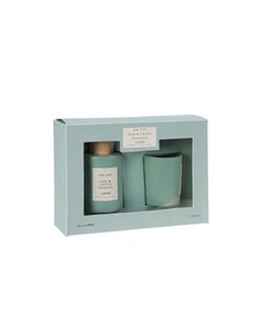 Αρωματικό σετ δώρου με διαχυτή και κερί "Home Scent" Green/aloe and cactus