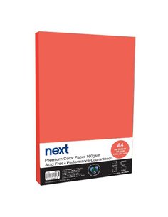 Χαρτόνι φωτοαντιγραφικό κόκκινο Α4 100 φύλλα 160γρ