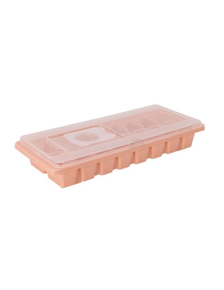 Παγοθήκη με καπάκι PP nude με 16 θήκες 26χ10,8χ4εκ.