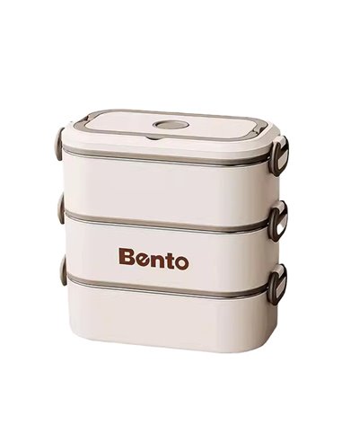 Σετ 3 lunch box inox 2550ml