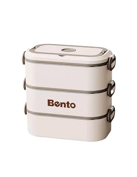 Σετ 3 lunch box inox 2550ml