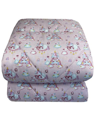 Πάπλωμα μονό "Baby sweet unicorn" 160x240εκ.