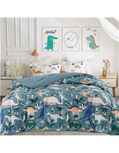 Κουβερτοπάπλωμα παιδικό dinosaurs 160x220εκ.