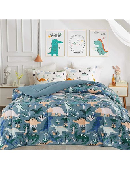 Κουβερτοπάπλωμα παιδικό dinosaurs 160x220εκ.
