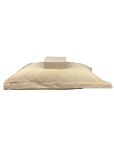 Μαξιλαροθήκες Oxford Πεννιέ Beige από 100% βαμβάκι 52x72εκ. σετ 2 τμχ.