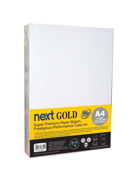 Next Gold A4 500 φύλλα premium copy paper 90γρ.