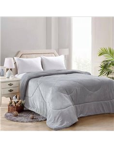 Κουβερτοπάπλωμα υπέρδιπλο "Lola" γκρι 220x240εκ.