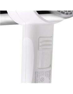 Σεσουάρ μαλλιών ξενοδοχειακού τύπου με επιτοίχια βάση, 1600W σε λευκό χρώμα. 2