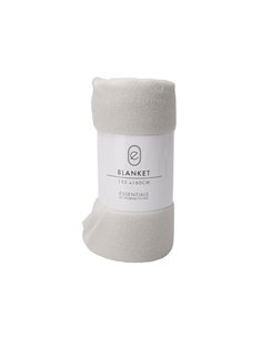 Κουβέρτα Fleece λευκή 130x160εκ.