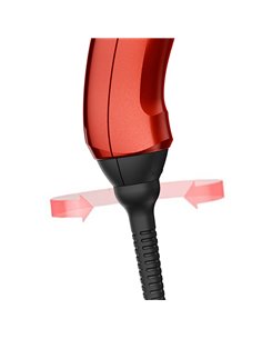 Επαγγελματικό σεσουάρ μαλλιών με AC μοτέρ 2400W και SuperFlex καλώδιο 3 μέτρων, με σύστημα Rotocord για περιστροφή 360°, σε κόκκ 2