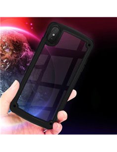 POWERTECH Θήκη Frame PC & TPU MOB-1331 για Samsung Galaxy A40, μαύρη