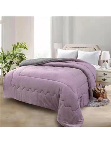 Κουβερτοπάπλωμα υπέρδιπλο "Arizona" μωβ 220x240εκ.