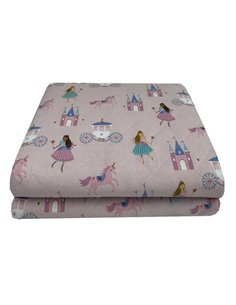 Κουβερλί παιδικό princess από 100% βαμβάκι 160x250εκ.