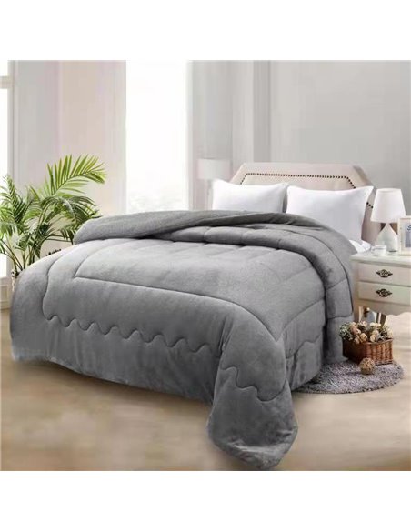 Κουβερτοπάπλωμα υπέρδιπλο "Arizona" γκρι 220x240εκ.