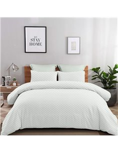 Σετ σεντόνια μονά Claudia πράσινο από 100% βαμβάκι 175x260εκ.