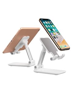 Βάση για smartphone/tablet AP24, foldable, πτυσσόμενη, λευκή