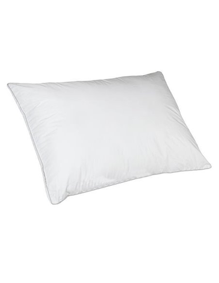 Μαξιλάρι ύπνου 850gr A' ποιότητα μέτριο 50x70εκ. με γκρι ρέλι