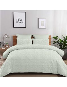 Σετ υπέρδιπλα σεντόνια Aliessia oil από 100% βαμβάκι 245x260εκ.