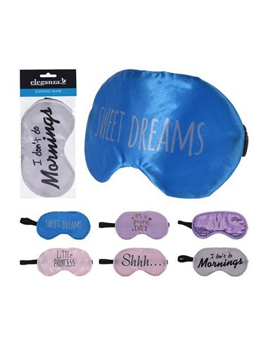Μάσκα ύπνου 20x10εκ. υφασμάτινη σε 6 σχέδια