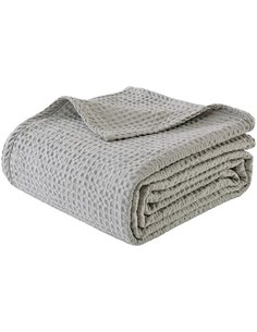 Κουβέρτα "Pablo" πικέ 100% βαμβακερή 160x240εκ. γκρι