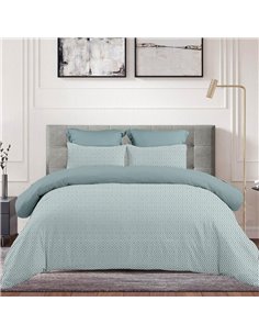 Σετ σεντόνια μονά γκρι από 100% βαμβάκι 175x260εκ.