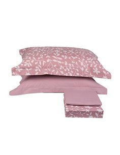 Σετ σεντόνι με λάστιχο μονό Olia σάπιο μήλο από 100% βαμβάκι 100x200εκ.+30εκ.