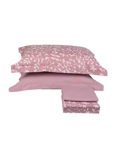 Σετ σεντόνι με λάστιχο μονό Olia σάπιο μήλο από 100% βαμβάκι 100x200εκ.+30εκ.