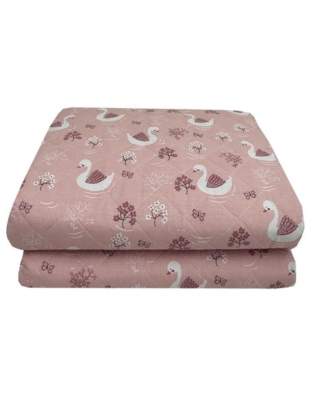 Κουβερλί παιδικό swan II από 100% βαμβάκι 160x250εκ.