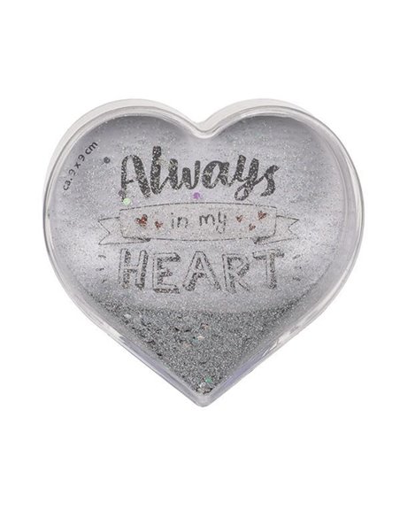 Κορνίζα 3D με νερό και glitter για φωτογραφία  9x9εκ.