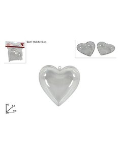 Καρδούλα πλαστική 10x9,5εκ. σε blister