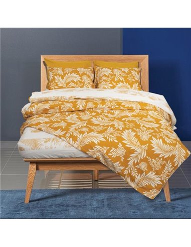 Σετ σεντόνια εμπριμέ "Impression" από 80% βαμβάκι 240x260εκ.